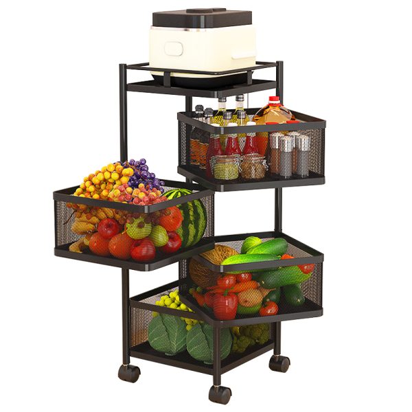 4 Layer Square Shape Kitchen Rack - Image 3